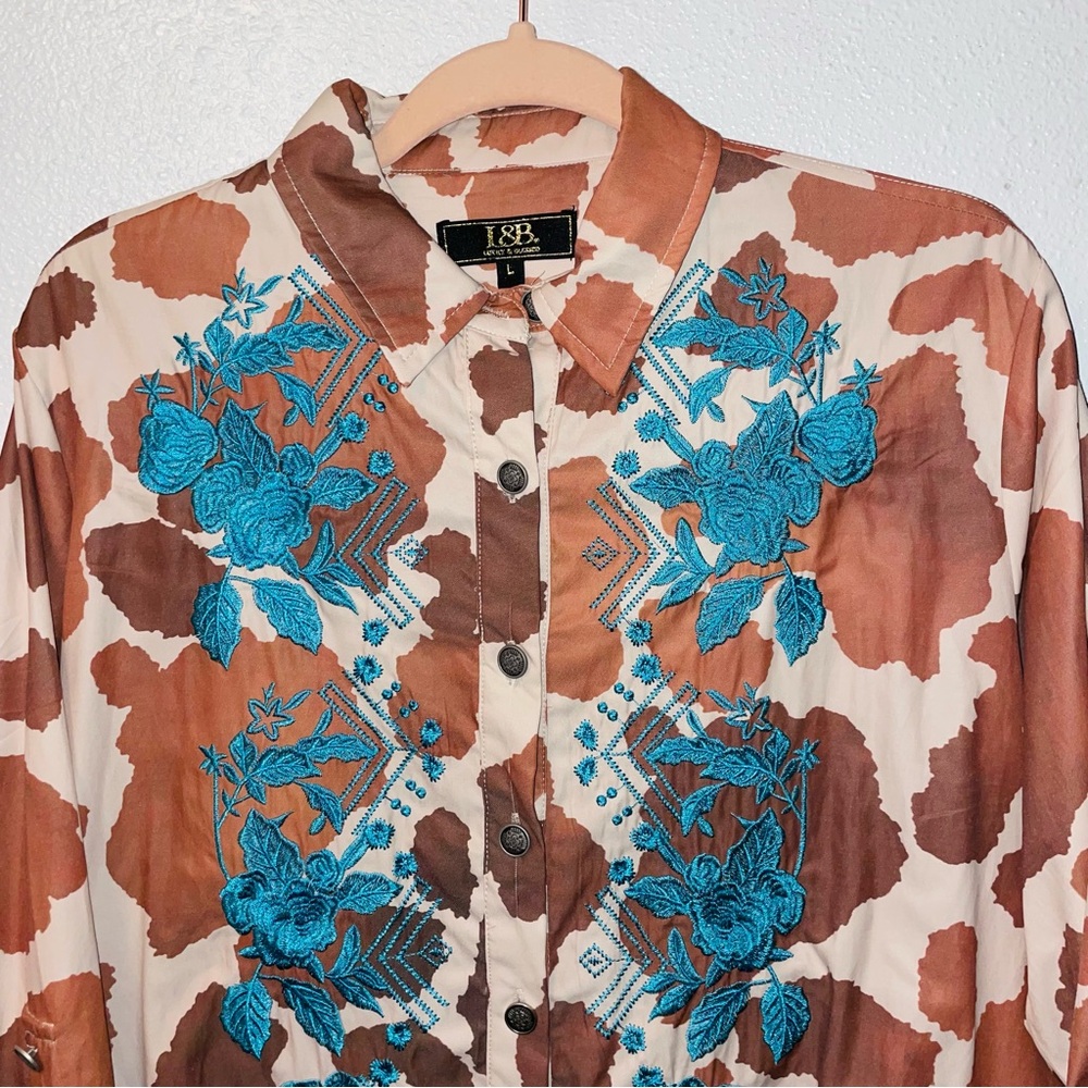 Cowhide Embroidered Dress - Picture 3 of 6